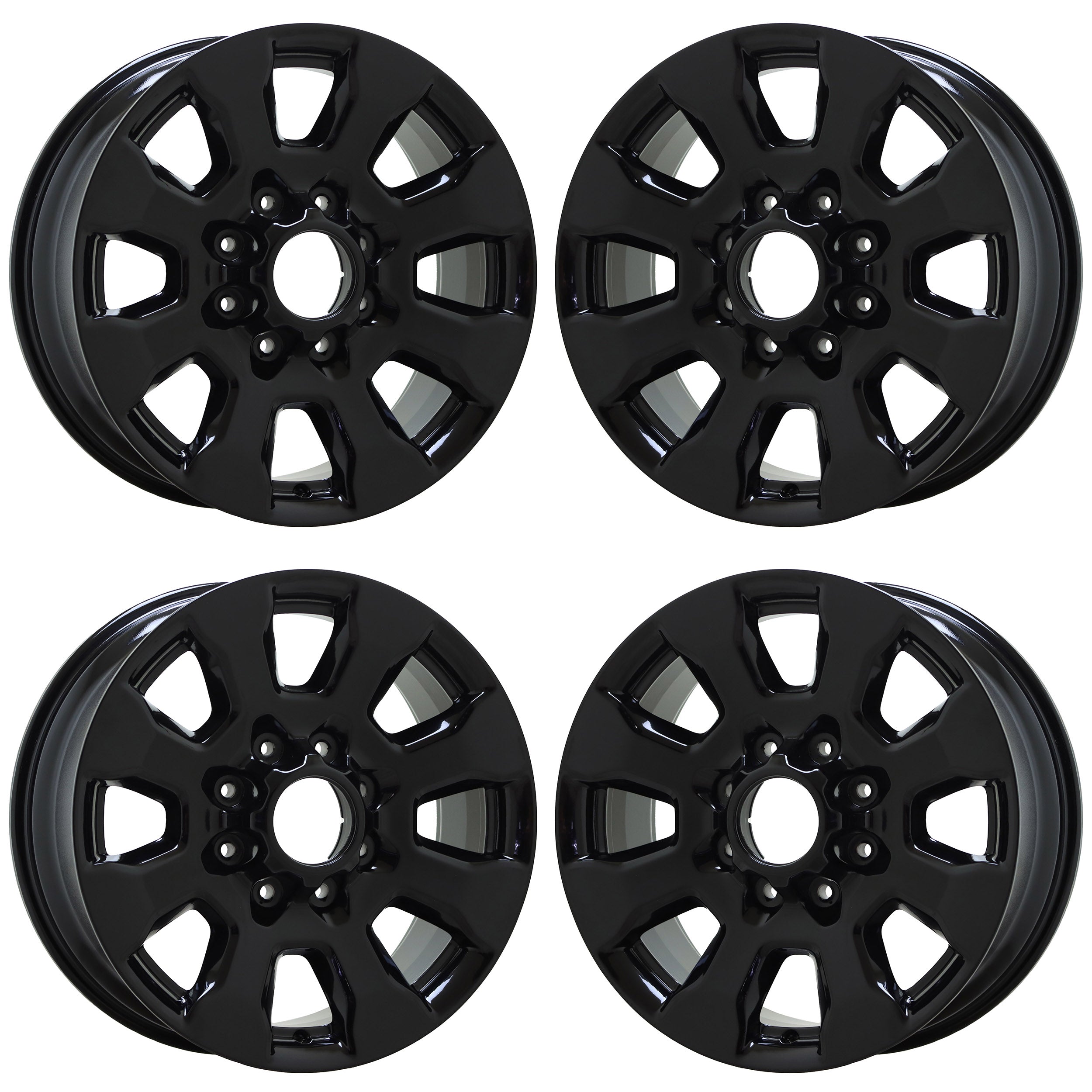 20" Ford F250 F350 SRW Gloss Black wheels rims Factory OEM set 10100